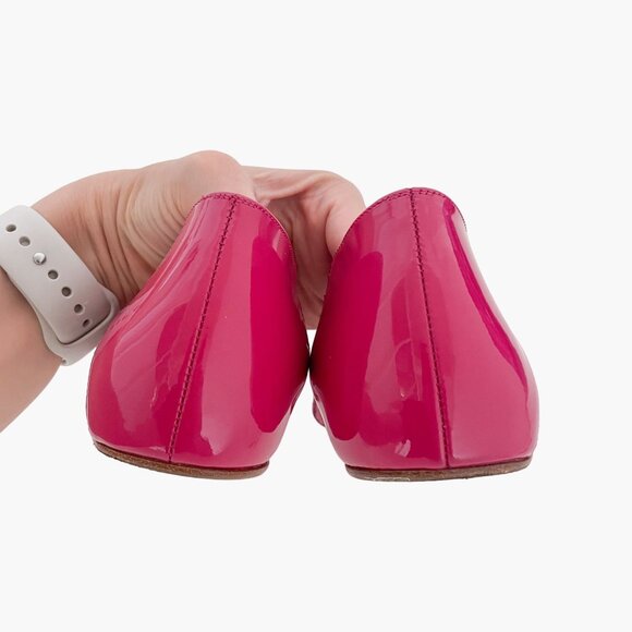Christian Louboutin Fuchsia Striped Flats - Picture 7 of 14